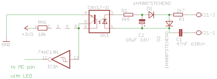 Schaltplan eines einzelnen Kanales